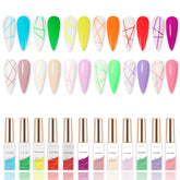 Liner Gel Art Polish Set - Rainbow